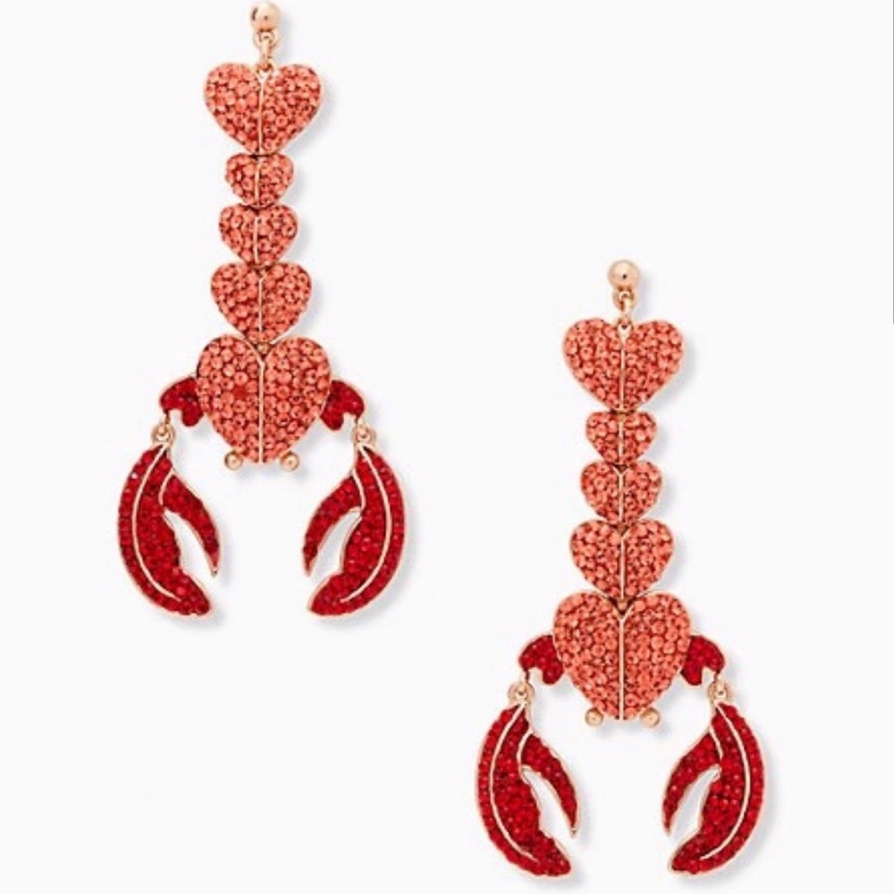 Kate Spade Love Lobster statement earrings